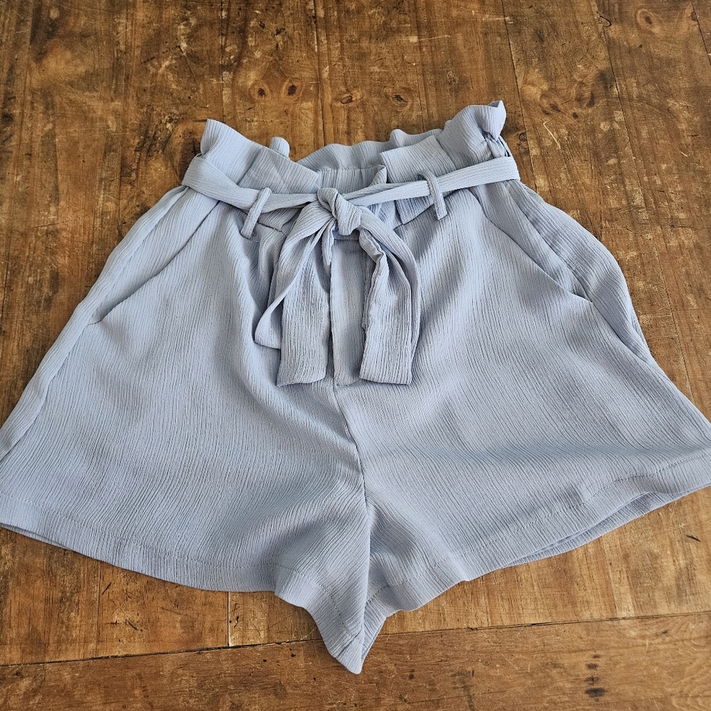 Womens Lush Paper Bag Shorts Size Small